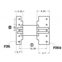 HR-EE16-13/EE16卧式(5+5PIN)