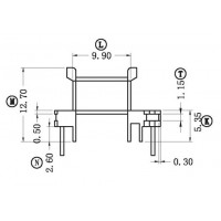 HR-EE16-01/EE16卧式(4+2PIN)