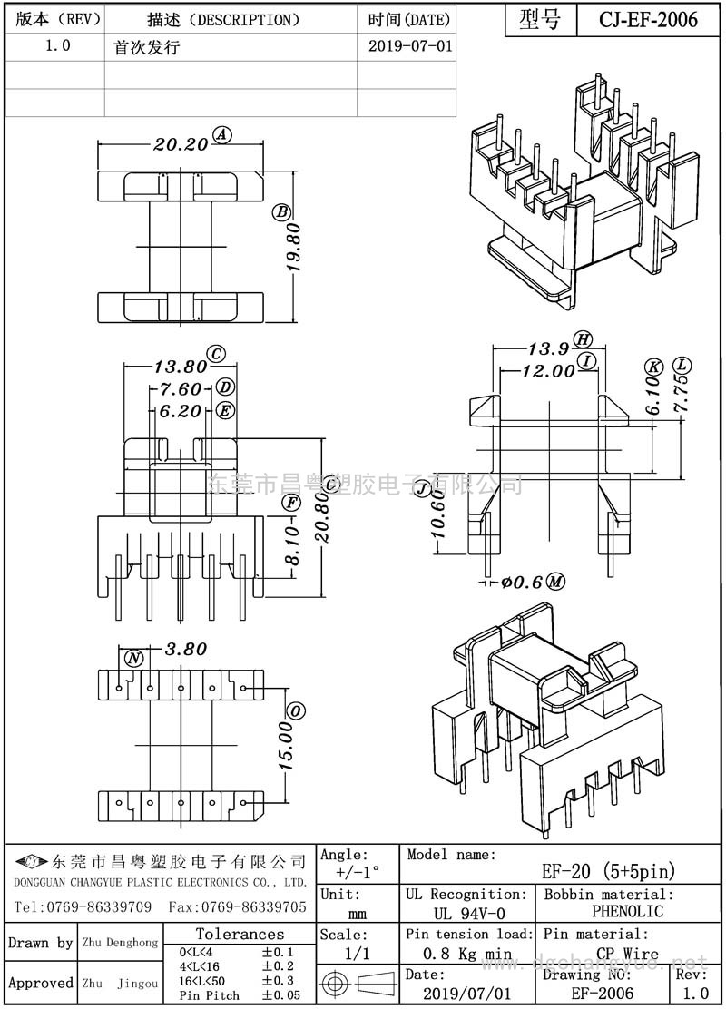 CJ-2006 EF20卧式(5+5)