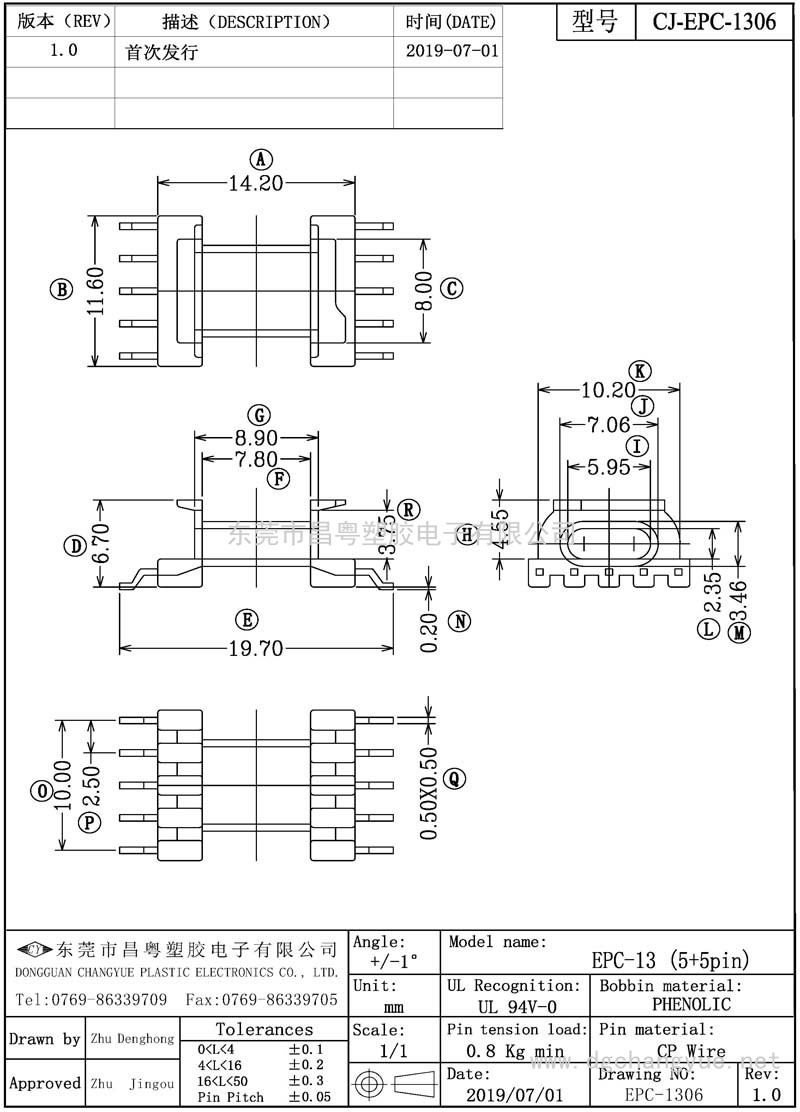 CJ-1306 EPC13卧式(5+5)