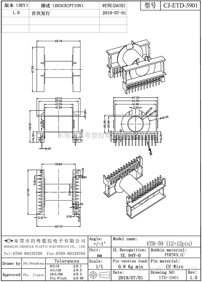 CJ-5901 ETD59卧式(12+12)