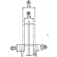 EE-0501/EE-05卧式(2+2PIN)