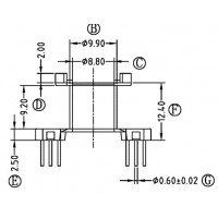 RM-0801/RM-08立式(6+6PIN)