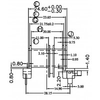 ER-2812/ER-28卧式(4PIN+端子)