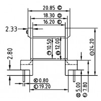 ER-2805/ER-28卧式(6+6PIN)