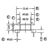 ER-2502/ER-25立式(5+5PIN)