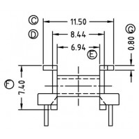 EPC-1305/EPC-13卧式(5+5PIN)