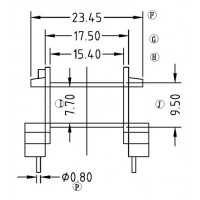 EF-2502-4/EF-25卧式(5+5PIN)