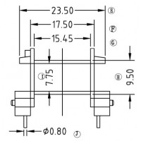 EF-2502/EF-25卧式(5+5PIN)