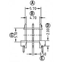 EE-8.3-5/EE-8.3卧式(2+2PIN)