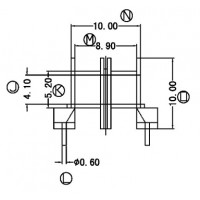 EE-1309A/EE-13卧式(2+2PIN)