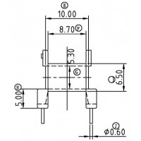 EE-1609-3/EE-16卧式(4+4PIN)