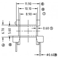 EE-1611/EE-16卧式(5+5PIN)