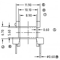 EE-1611-1/EE-16卧式(5+5PIN)