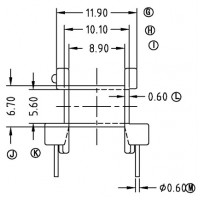 EE-1611-2/EE-16卧式(5+5PIN)