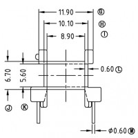 EE-1611-3/EE-16卧式(5+5PIN)