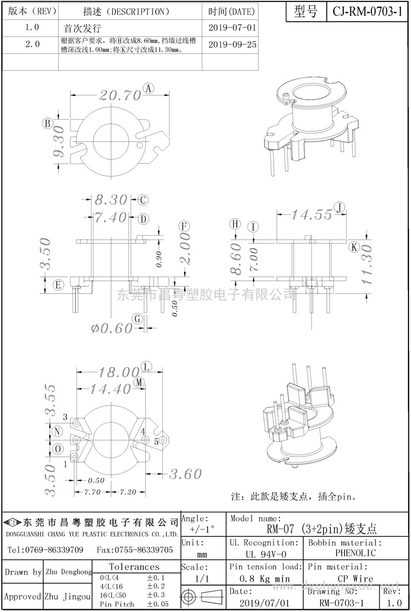 CJ-0703-1，RM7立式(3+2)矮支点..-模型