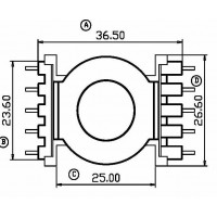 POT-3314/POT33立式(5+5PIN)