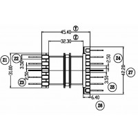 EFD-4501/EFD45卧式(5+7PIN)