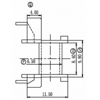 EE-1608-3/EE16卧式(5+5PIN)