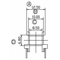 EE-1603/EE16卧式(4+4PIN)