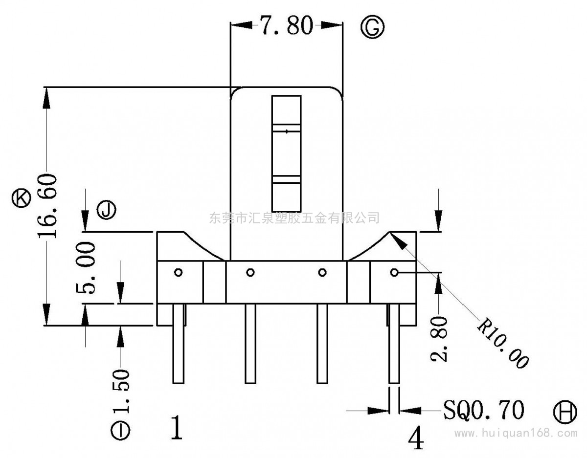 BASE-0027/BASE底座(4+4PIN)