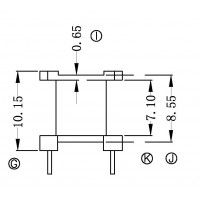 EE10-2/EE10立式(4+4PIN)