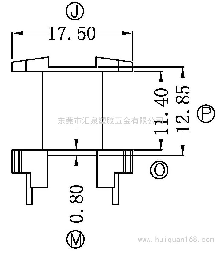 EI25-1/EI25立式(4+4PIN)