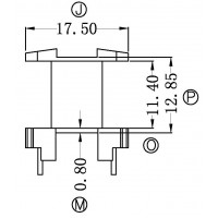 EI25-1/EI25立式(4+4PIN)