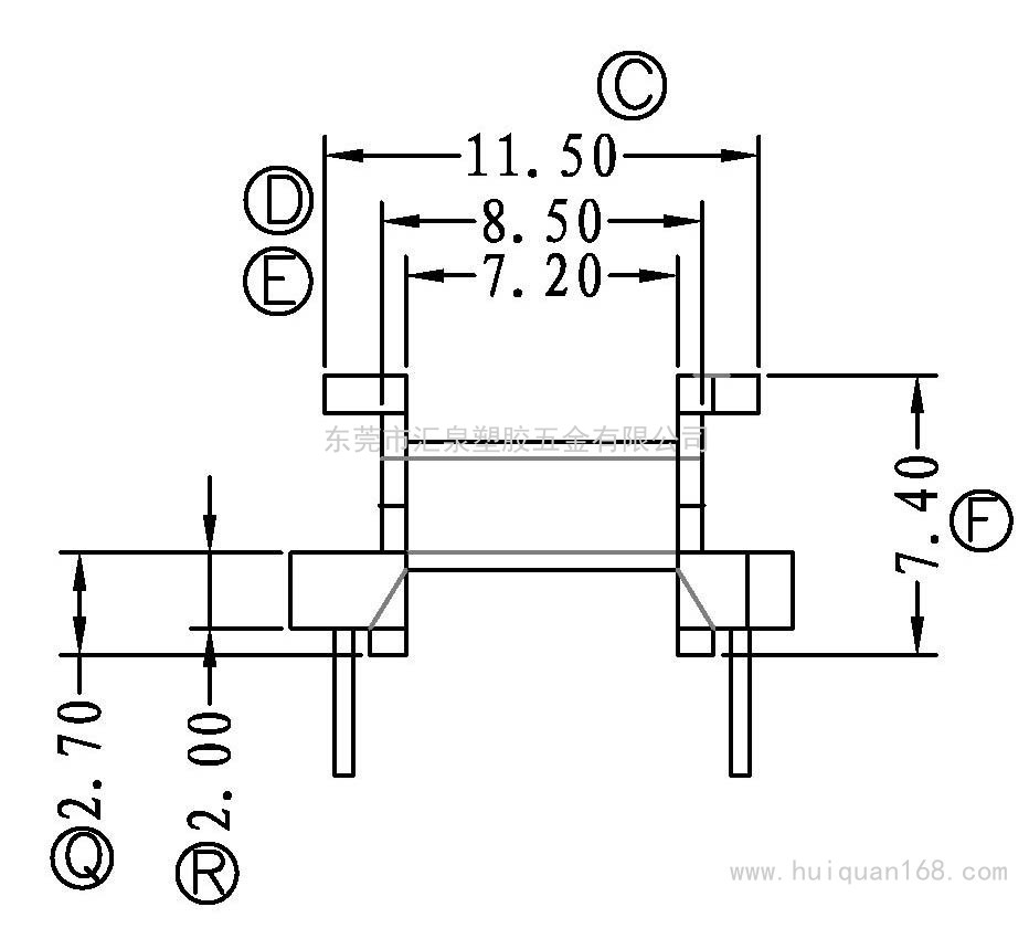 EPC13-3/EPC13卧式(5+5PIN)