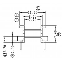 EPC13-3/EPC13卧式(5+5PIN)