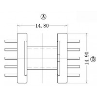 XY-EFD-15 SMD 平脚/EFD15卧式(5+5)P