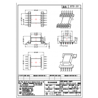 EFD20卧式6+6变压器骨架BOBBIN线圈