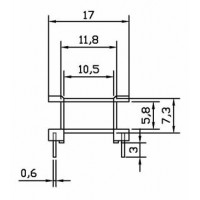 YY-EE-1909立式(4+4PIN)磁性加宽10