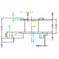 YY-RM-1003立式加宽(5+2PIN)