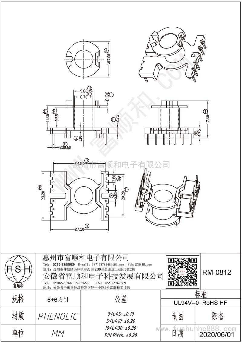 RM-0812/RM81 6+6方针，次级加宽