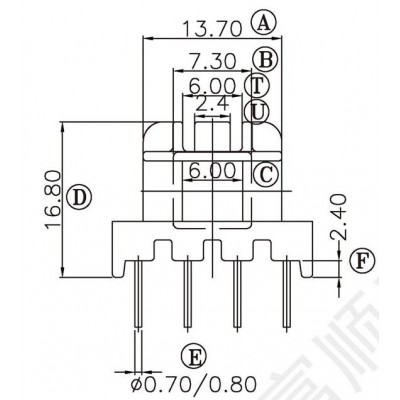 EF-2007-2/EF20卧式4+4 有槽