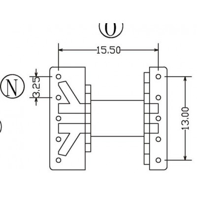 EE-1608-4/EE16卧式5+5 中孔加高