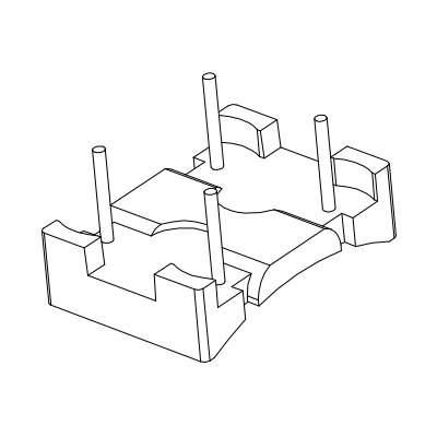 BASE-001立式2+2P