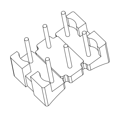 BASE-021立式3+3P