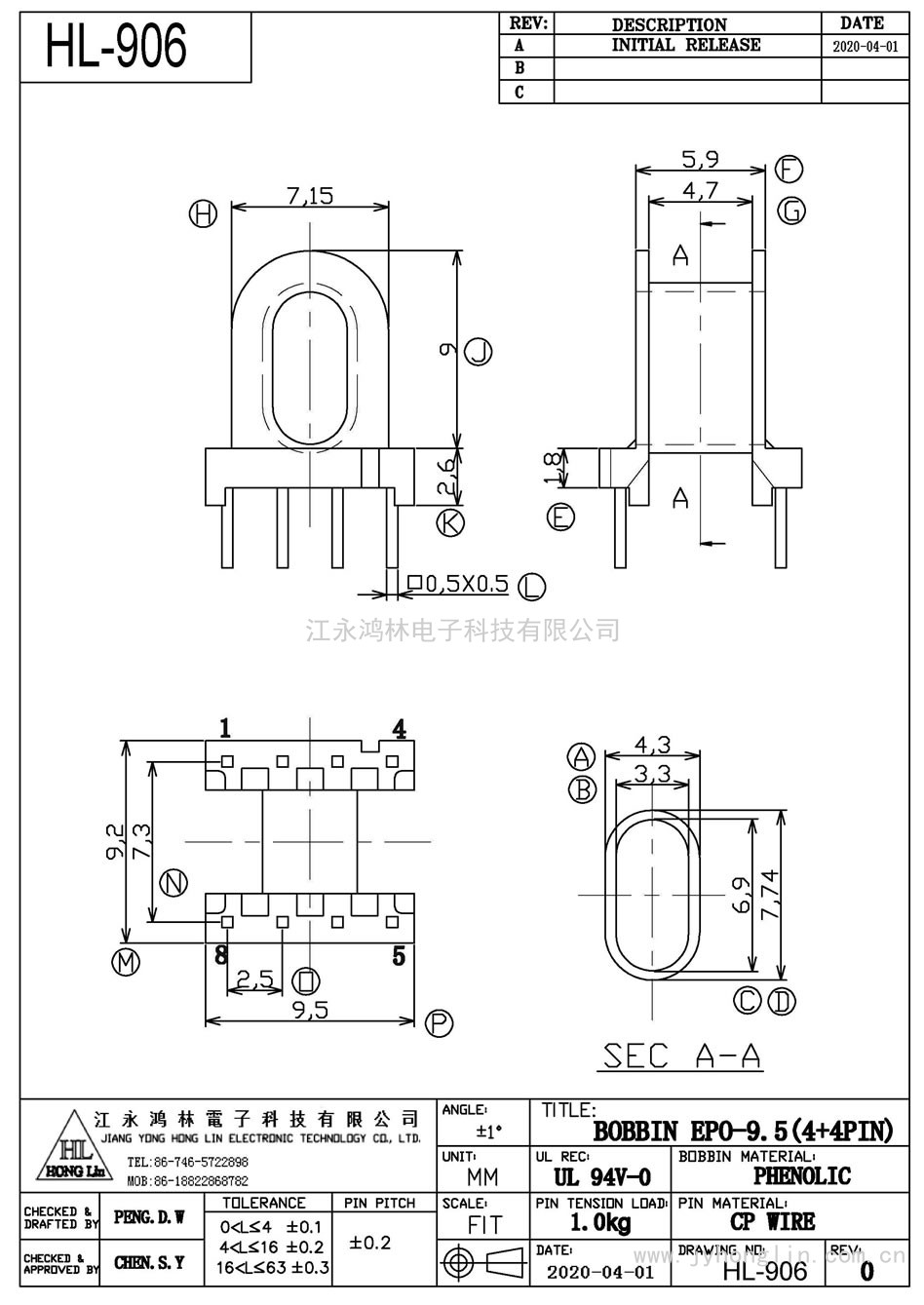 HL-906/EPO-9.5卧式(4+4P)