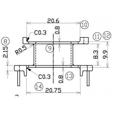 HL-3008/POT-30立式(5+4P)