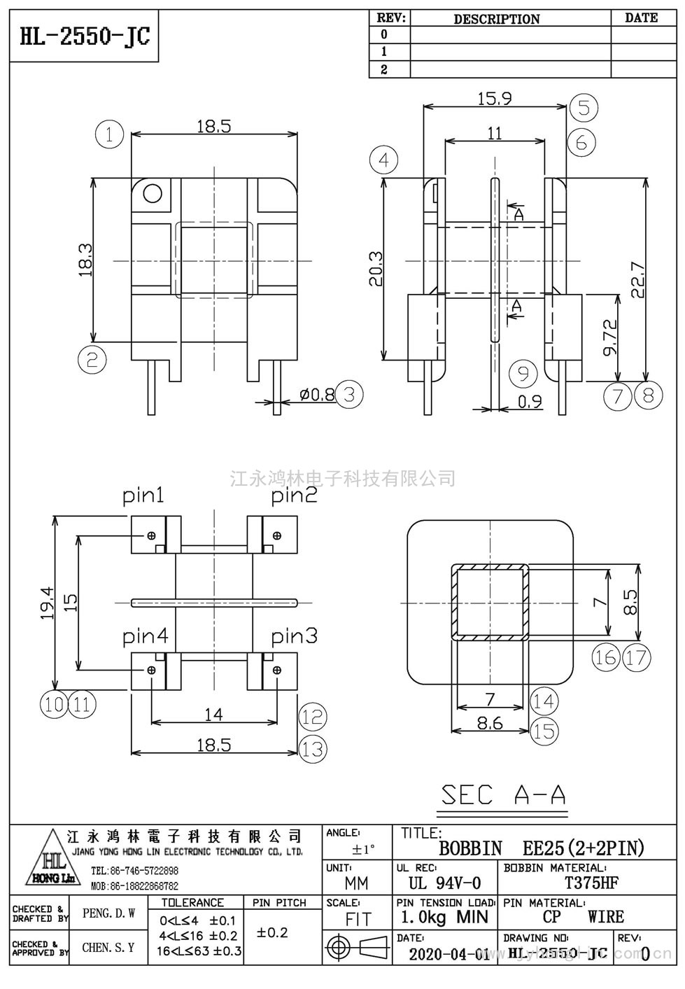 HL-2550-JC/EE-25卧式(2+2P)