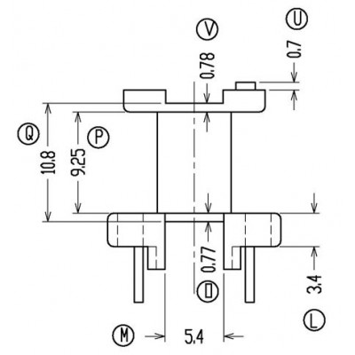HL-1902-1/EI-19立式(5+5P)