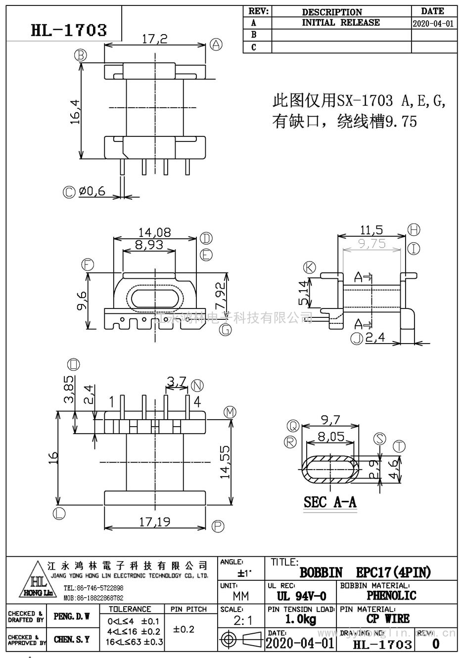 HL-1703/EPC-17卧式(4P)