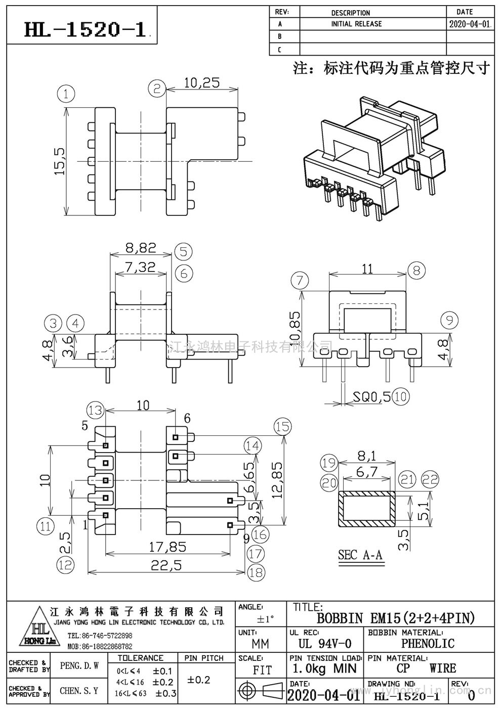 HL-1520-1/EM-15卧式(2+2+4P)