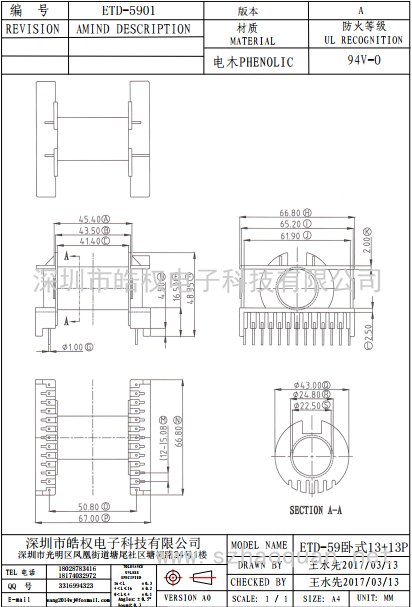 ETD-5901卧式13+13P