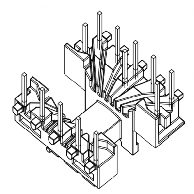 EE-1926  卧式5+3+5PIN