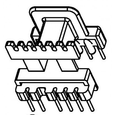 RH-EE-1640/EE-16 MU-16B卧式(5+6PIN)