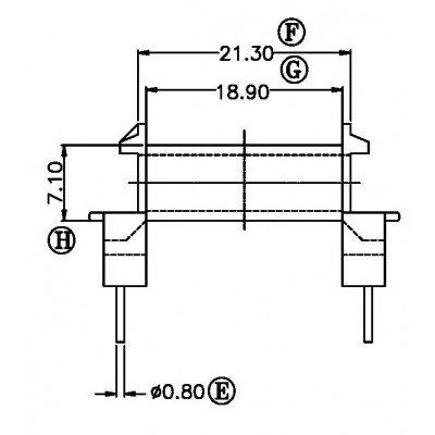 RH-EEL-1910-1/EEL-19卧式 (5+5PIN)